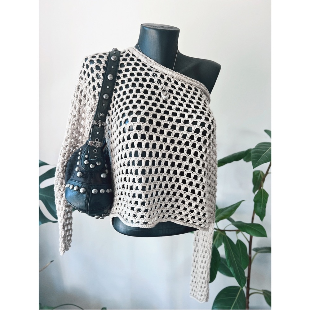 Vintage Y2K Garage | Knitted Crochet Crewneck Sweater